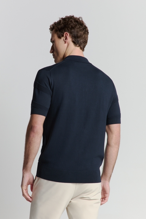 NO-EXCESS pullover short sleeve full button p